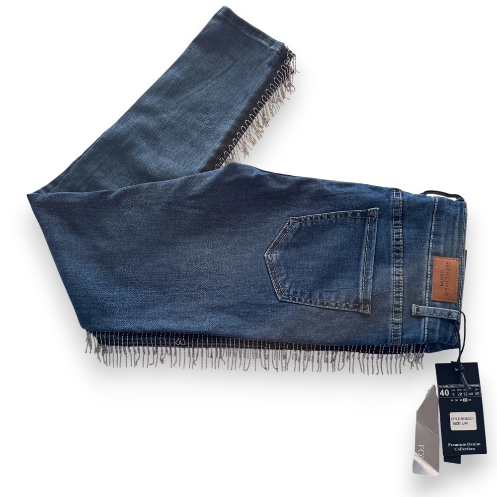 Revival Fringe Detail Skinny Jeans – Size 8 (New with Tags)